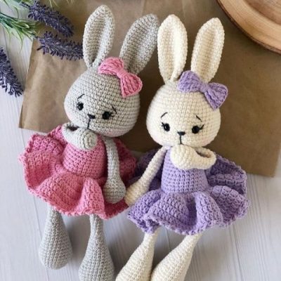 Cute Bunny Amigurumi in Dress Crochet Pattern