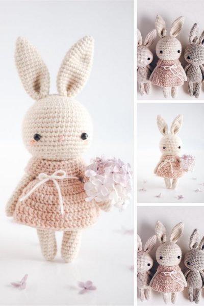 Cute Bunny Amigurumi in Dress Crochet Pattern