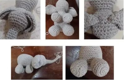 Amigurumi elephant crochet pattern