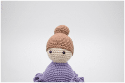 amigurumi ballerina crochet hair