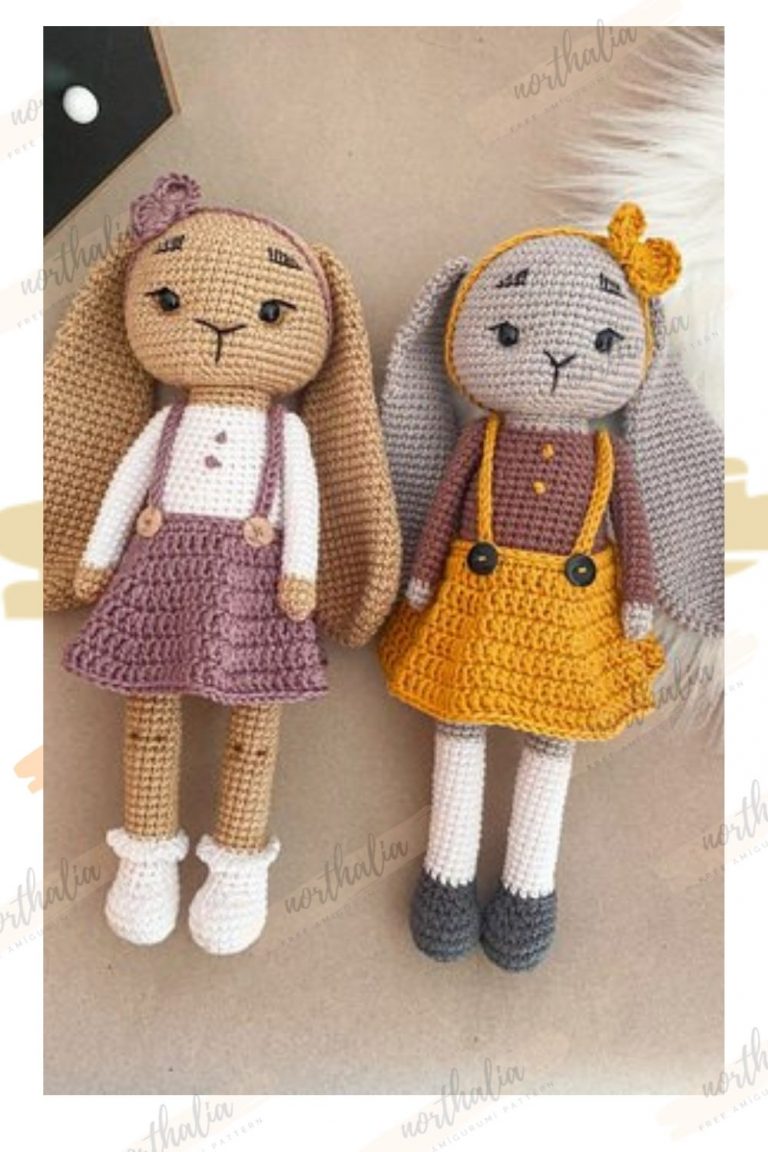 Cute Bunny Amigurumi in Dress Crochet Pattern