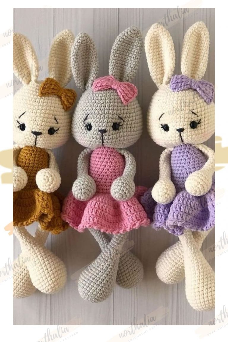 Cute Bunny Amigurumi in Dress Crochet Pattern