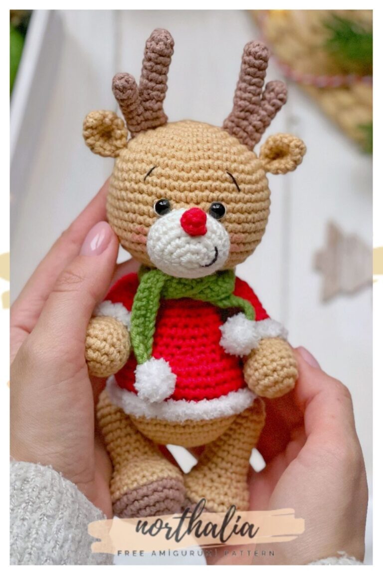 Rolly Crochet Deer Amigurumi Free Pattern