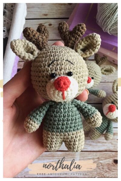 Rolly Crochet Deer Amigurumi Free Pattern