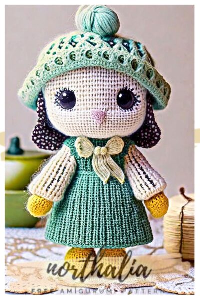 Farm Girl Emma Crochet Doll Amigurumi Free Pattern