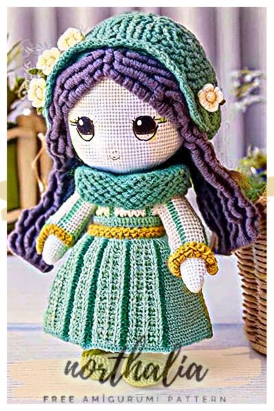 Farm Girl Emma Crochet Doll Amigurumi Free Pattern