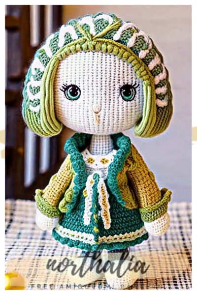 Farm Girl Emma Crochet Doll Amigurumi Free Pattern