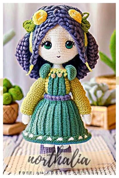 Farm Girl Emma Crochet Doll Amigurumi Free Pattern