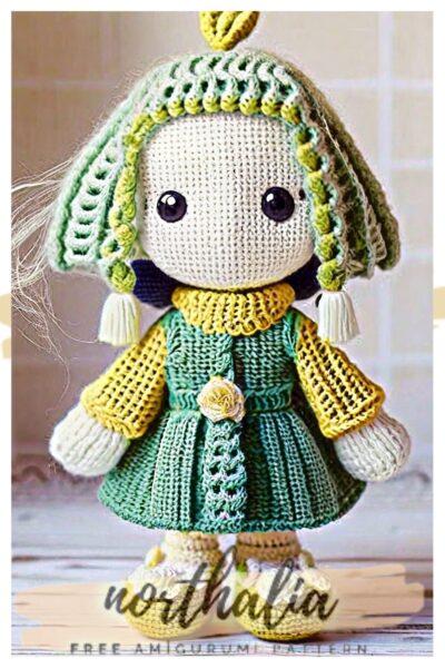 Farm Girl Emma Crochet Doll Amigurumi Free Pattern