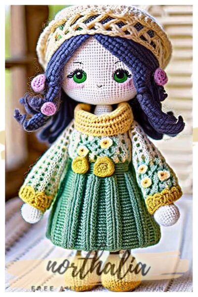 Farm Girl Emma Crochet Doll Amigurumi Free Pattern