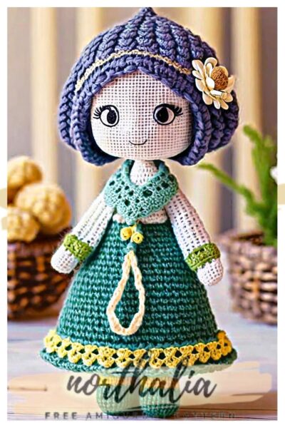 Farm Girl Emma Crochet Doll Amigurumi Free Pattern