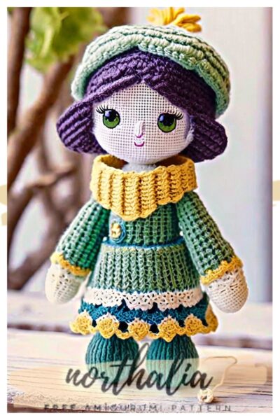 Farm Girl Emma Crochet Doll Amigurumi Free Pattern