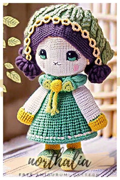 Farm Girl Emma Crochet Doll Amigurumi Free Pattern