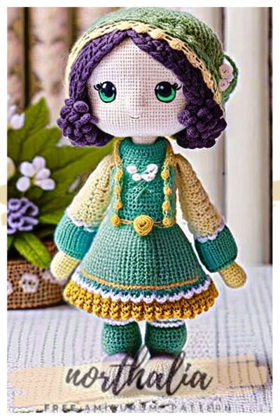 Farm Girl Emma Crochet Doll Amigurumi Free Pattern