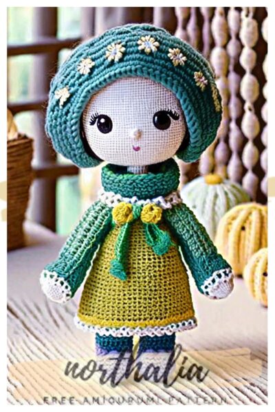 Farm Girl Emma Crochet Doll Amigurumi Free Pattern