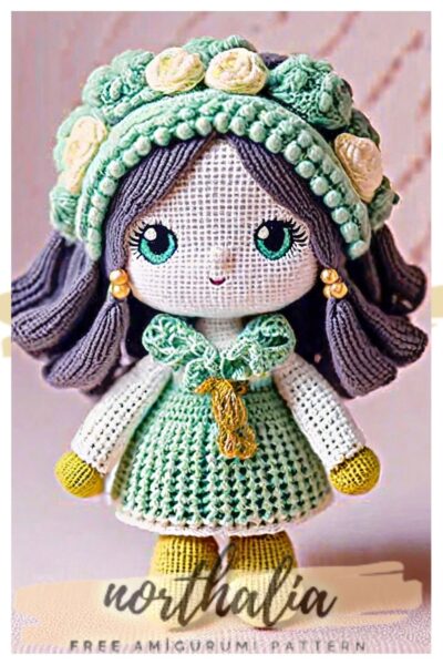 Farm Girl Emma Crochet Doll Amigurumi Free Pattern