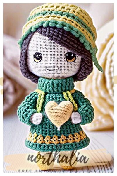 Farm Girl Emma Crochet Doll Amigurumi Free Pattern