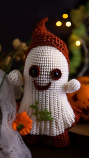 Amigurumi Halloween Crochet ghost  24