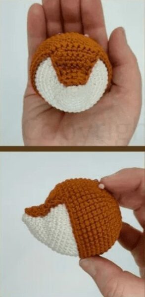 Amigurumi fox Rattle cap