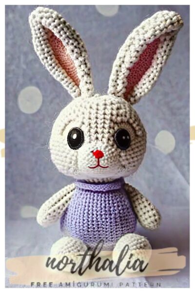 Crochet amigurumi Bunny Ready for Easter