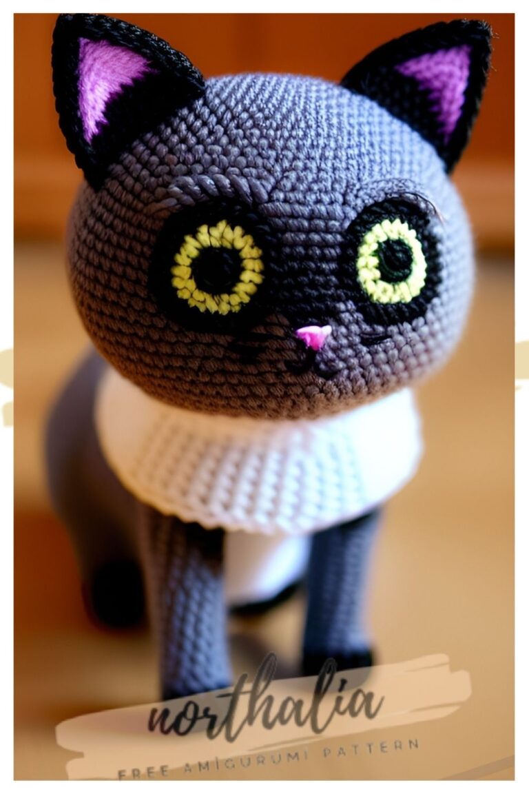 Crochet Cute Cat Maisie Amigurumi Free Pattern