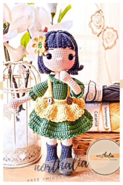 Farm Girl Emma Crochet Doll