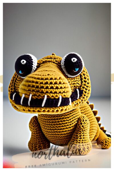 crocodile amigurumi free crochet pattern