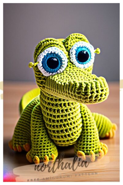 crocodile amigurumi free crochet pattern