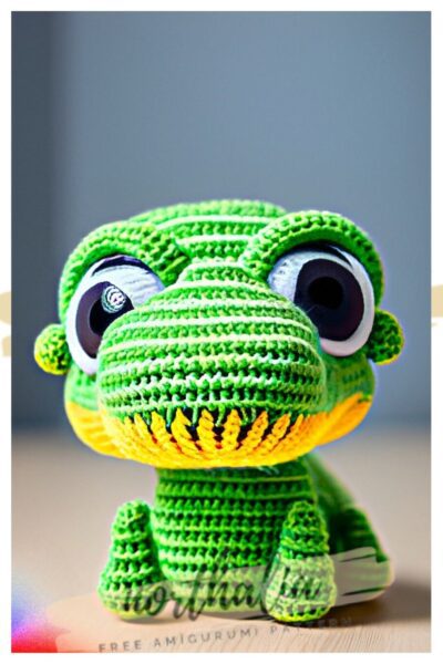 crocodile amigurumi free crochet pattern