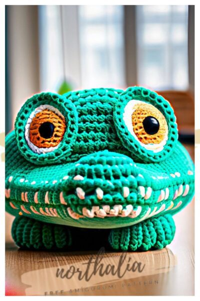 crocodile amigurumi free crochet pattern