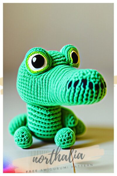 crocodile amigurumi free crochet pattern