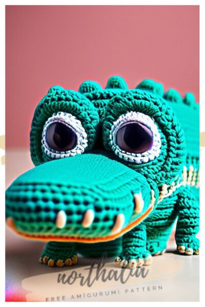 crocodile amigurumi free crochet pattern