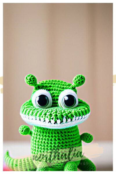 crocodile amigurumi free crochet pattern