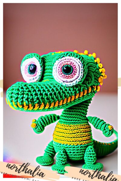 crocodile amigurumi free crochet pattern