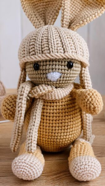 amigurumi bunny bej