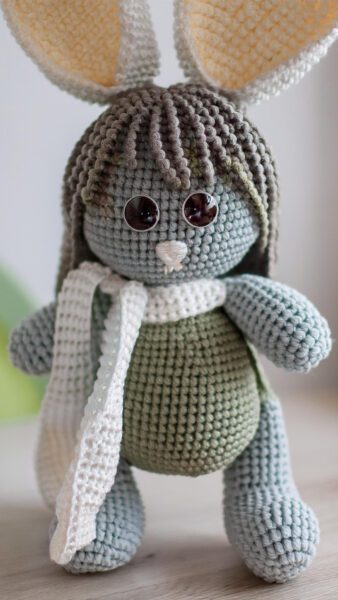 amigurumi bunny big eyes