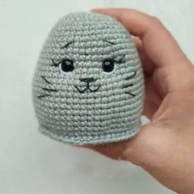 Cute Cat Amigurumi face