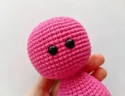  Amigurumi Pink Panther head